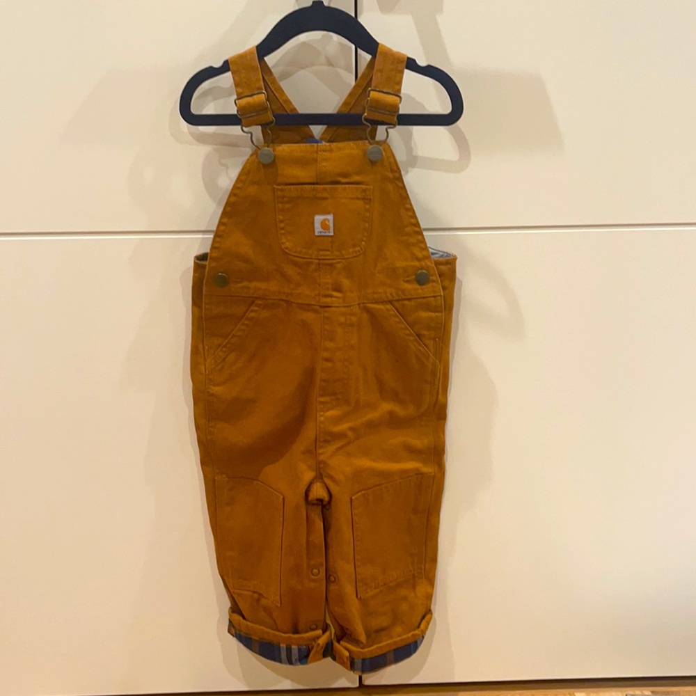 Carhartt 24M Boys Overalls - like NEW!